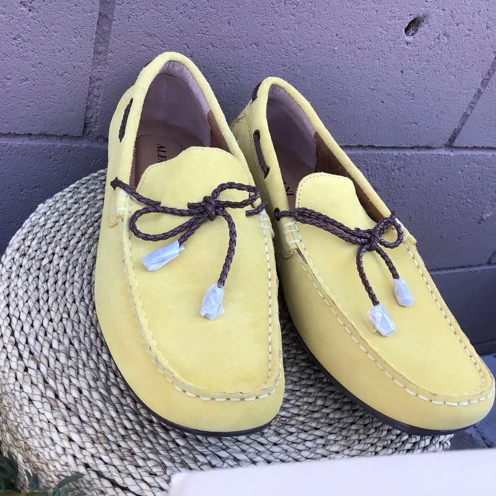 Alfa I Leather Suede Slip On Shoes